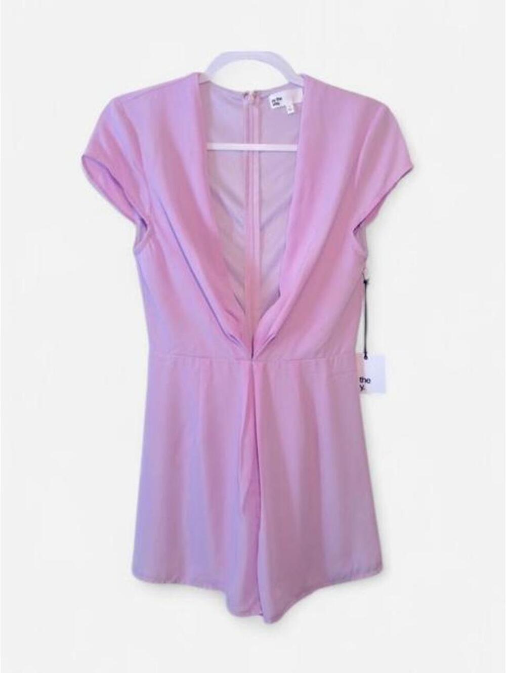 By the Way Lavender Deep Plunge Romper NWT Size Small